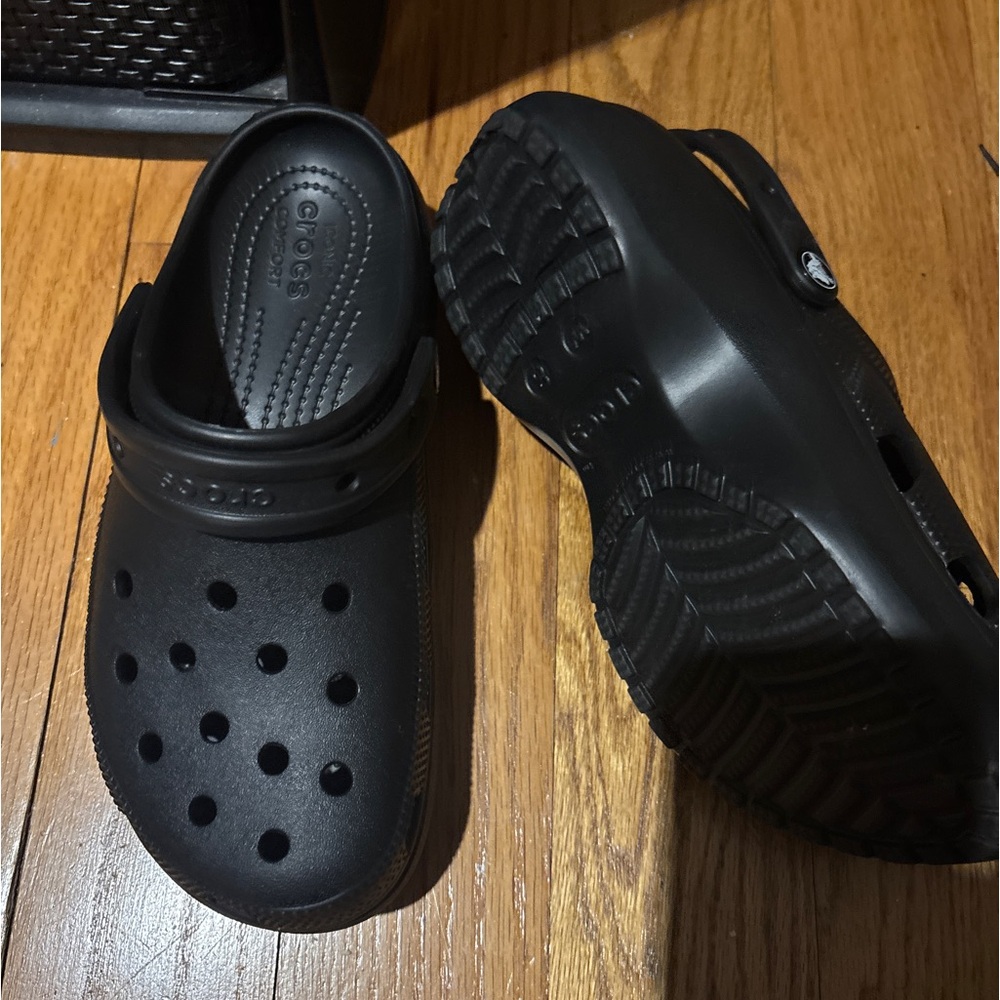 platform crocs